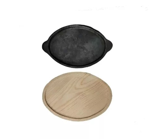 Plato Hierro Fundido Para 1kg De Carne.