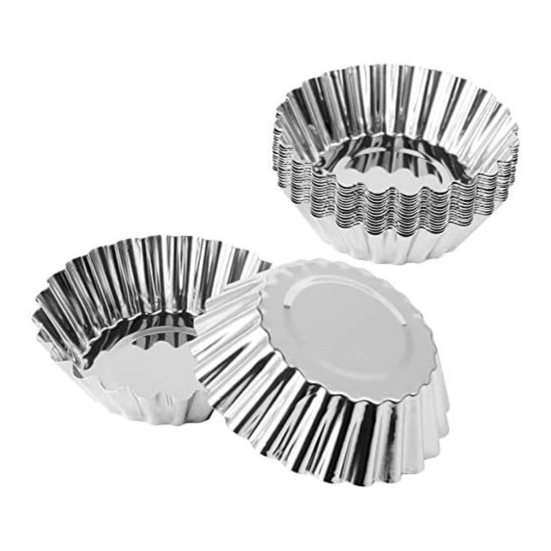 12 Moldes Para Tartaleta Individual De Aluminio