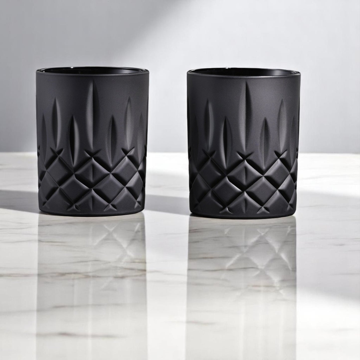 12 Vaso Whiskey Negro Mate 295ml Nachtmann