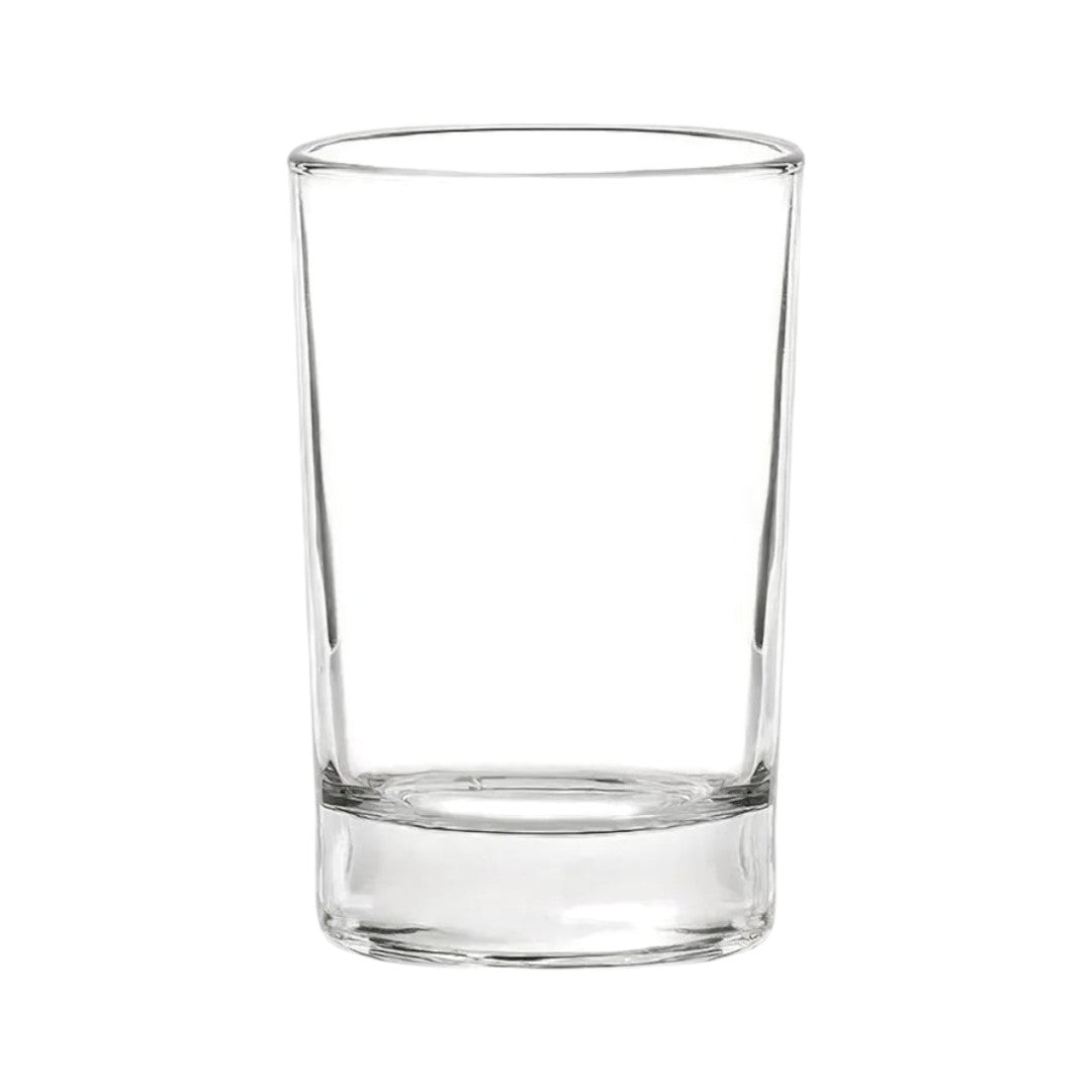 Set 12 Vasos Cristal Doble Fondo Jugo 6 1/4 Oz / 186ml