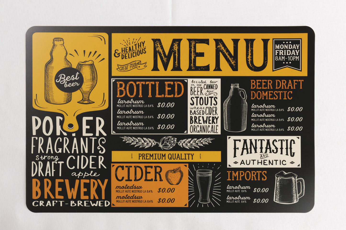 MANTEL INDIVIDUAL MENU