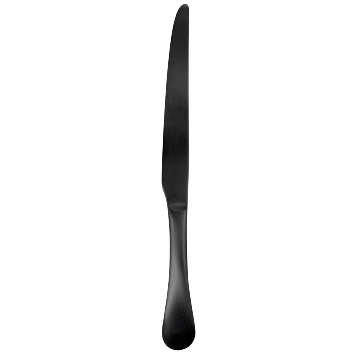 Rivoli Onix | Set de 12 Cuchillos de Mesa de 21 cm | Acero Inoxidable Negro Onix