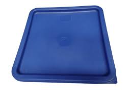 Contenedor Policarbonato Cuadrado Con Tapa Azul 18L