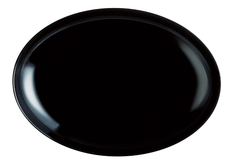 Plato Clasic Steak Negro 30 cm x 26 cm