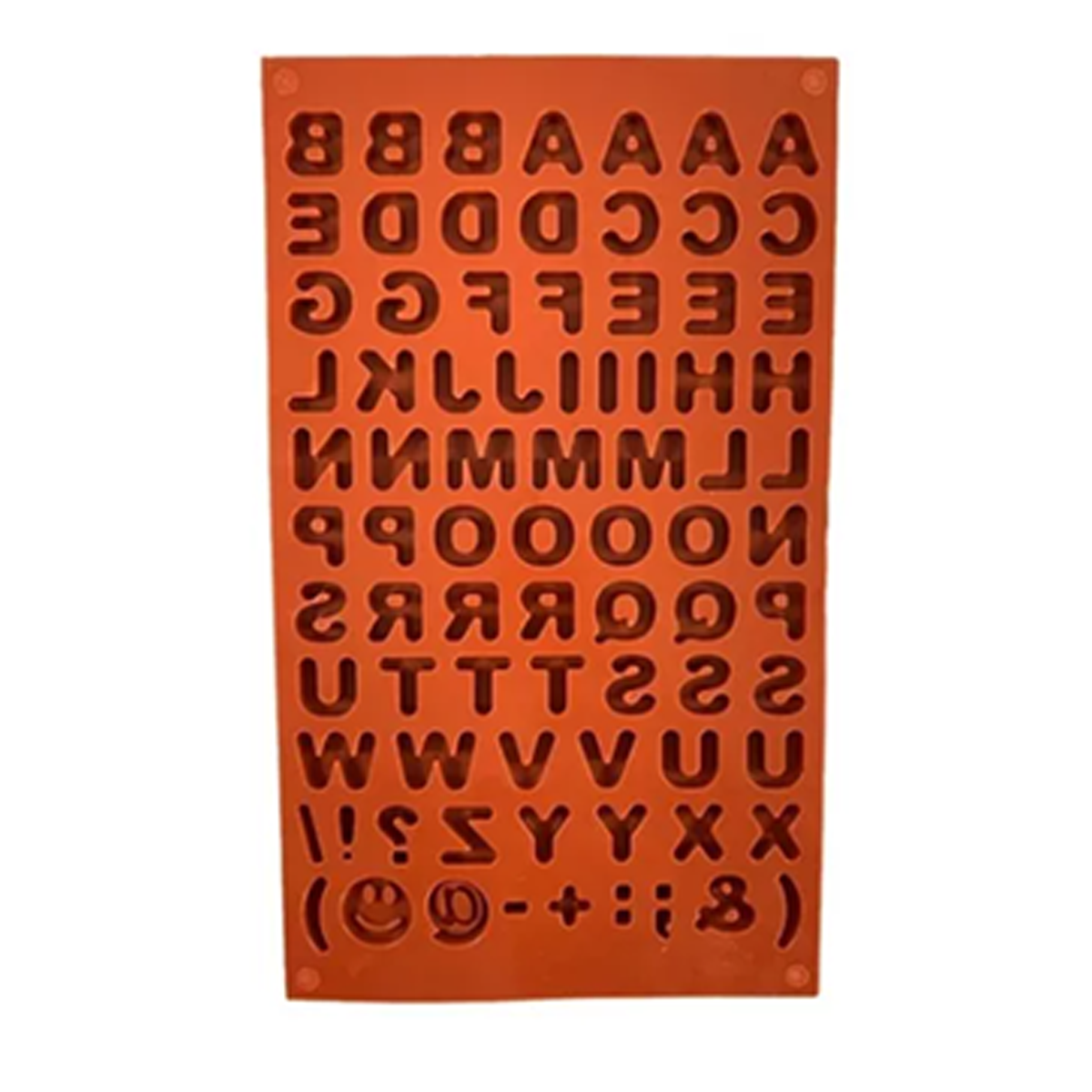 Molde Letras Abecedario Silicon