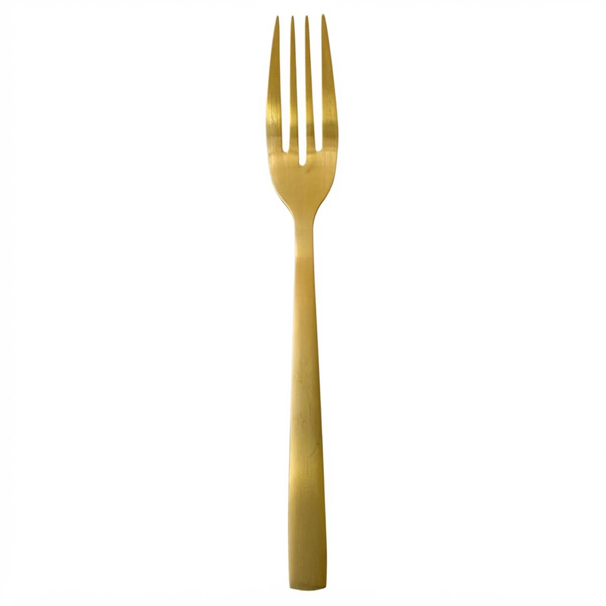 Venecia Aura | Set de 12 Tenedores de Mesa de 20 cm | Acero Inoxidable Dorado