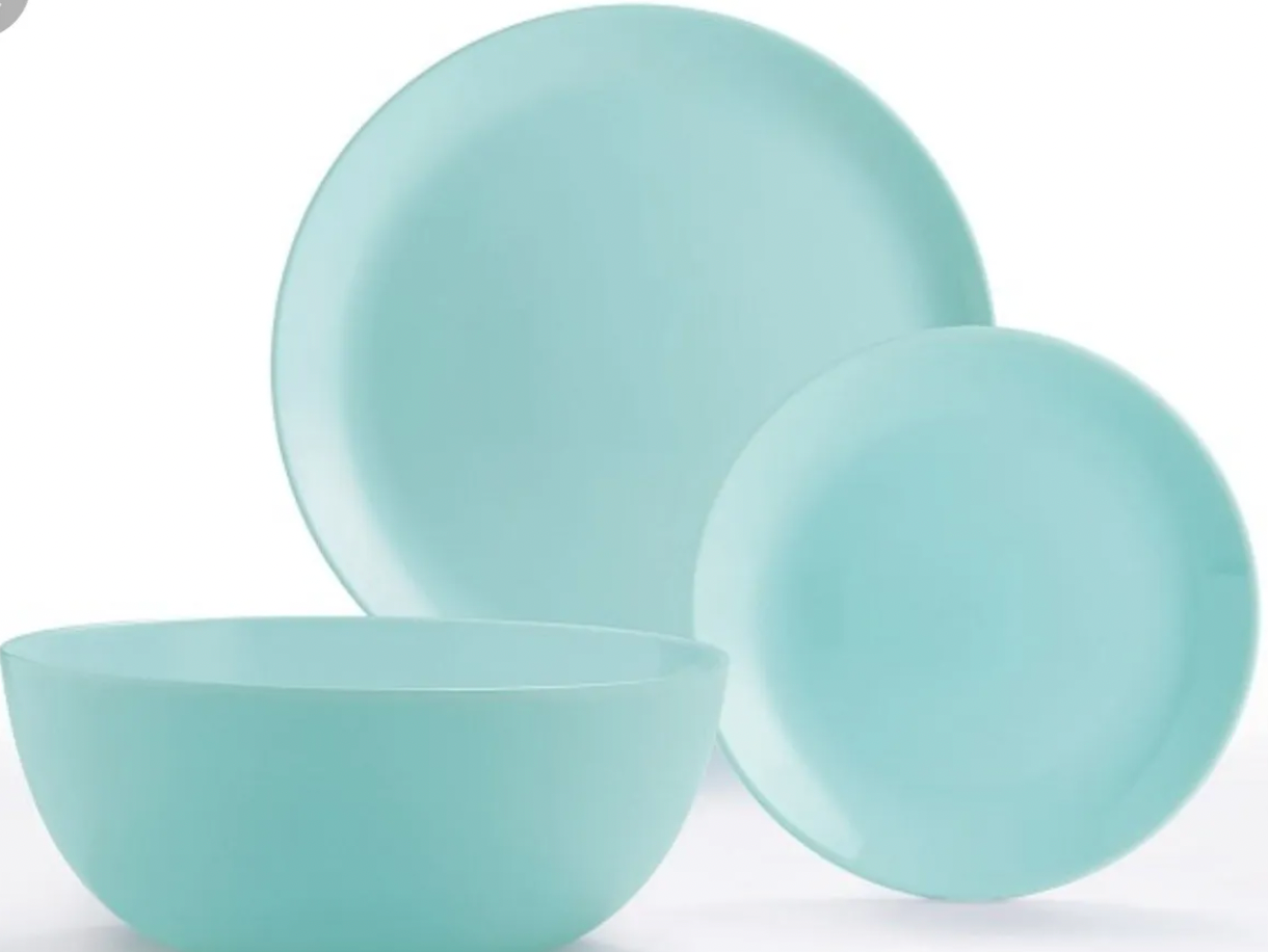 Vajilla Menta Porcelana Uso Rudo Restaurante