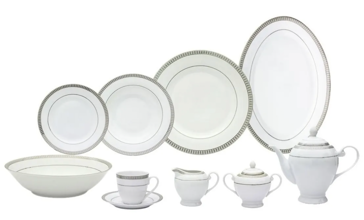 Vajilla Porcelana con Decorado 8 Personas