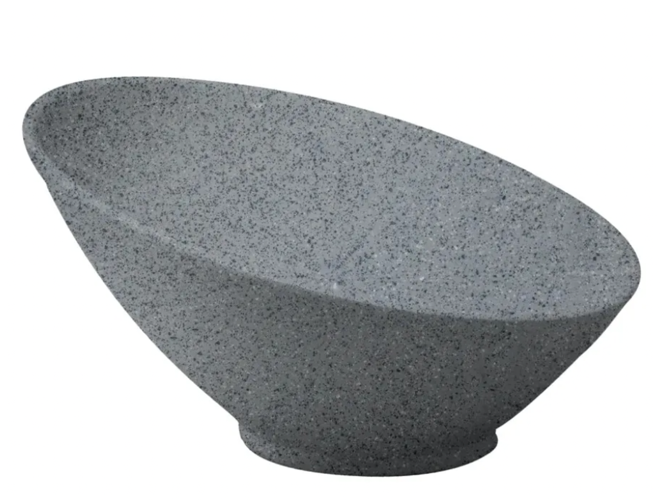 Tazón Bowl Inclinado Melamina Granite Gris 25 cm
