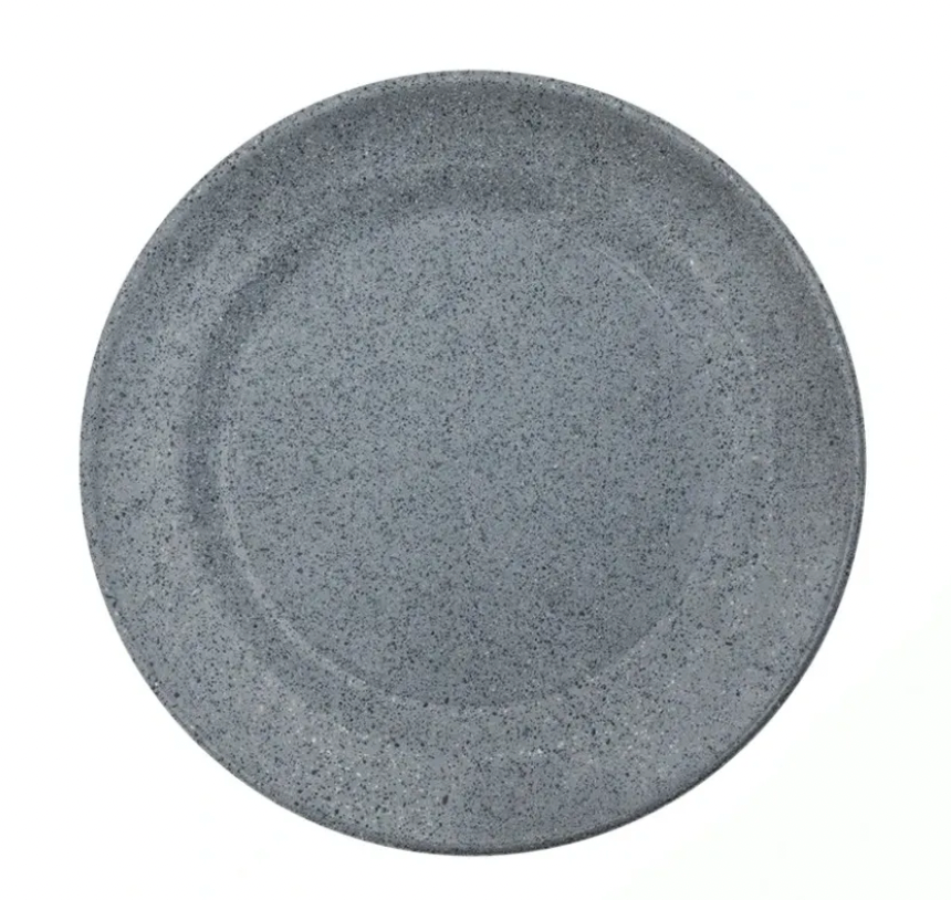 Plato Trinche Gris Melamina 26.5 CM