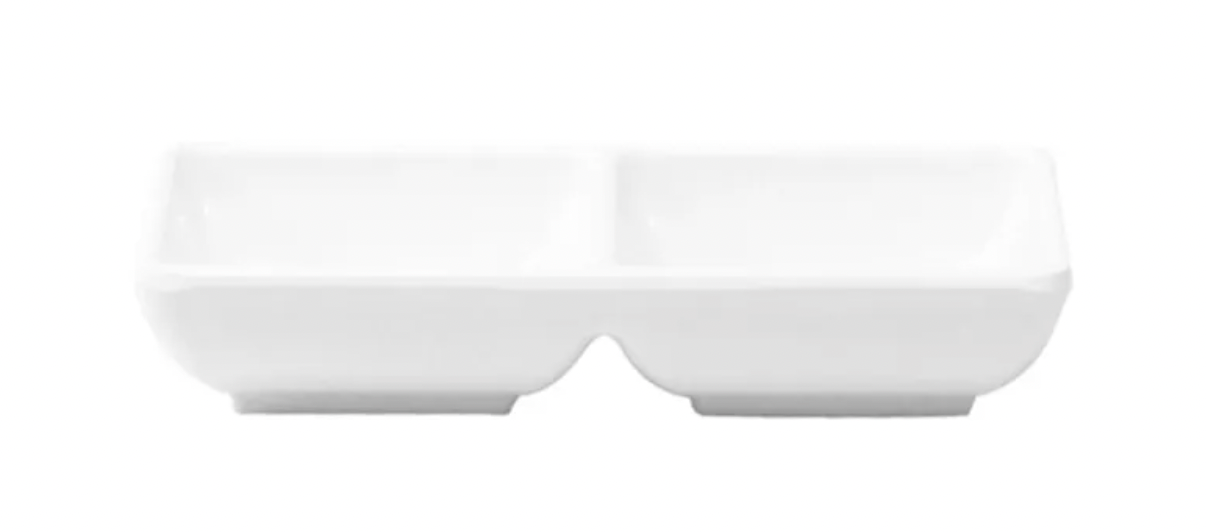 Salsera Cuadrada Melamina 2 Cavidades