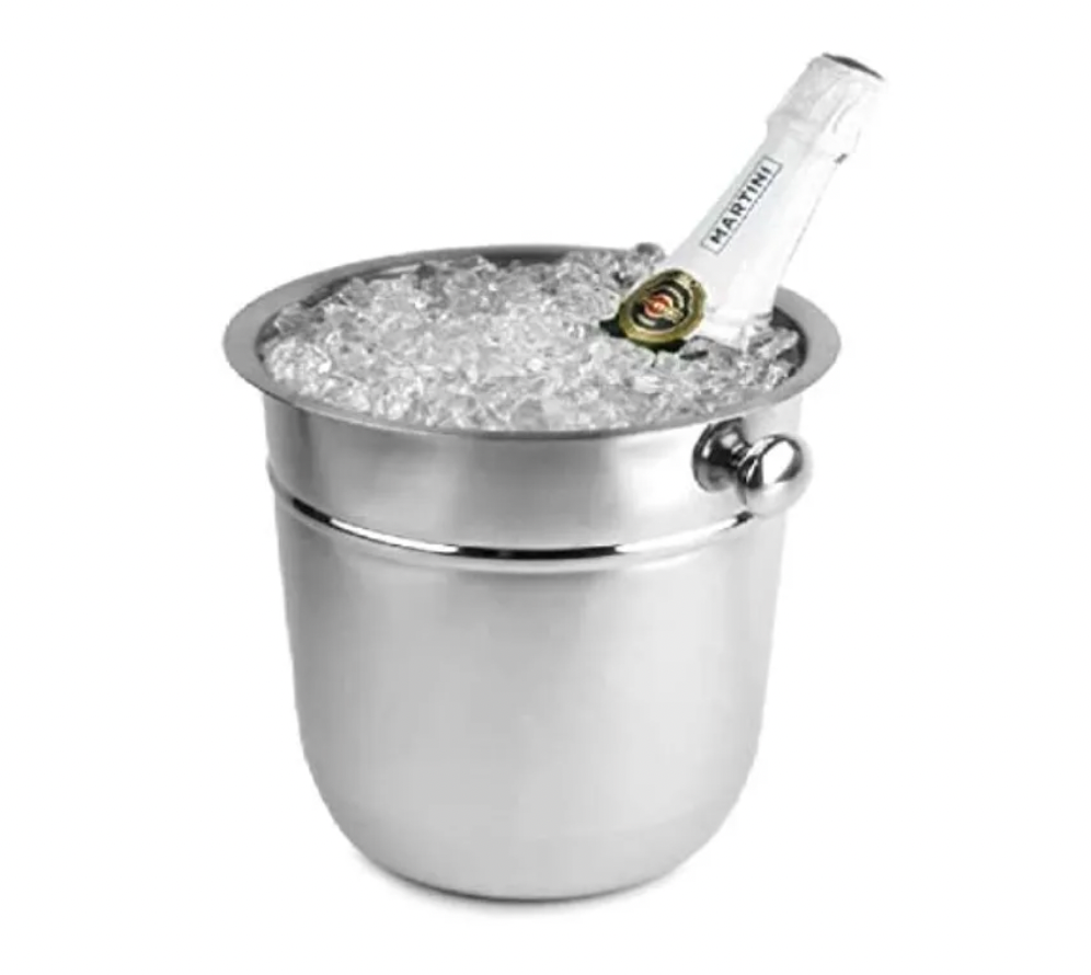 Porta Hielera Tripié Acero Inoxidable