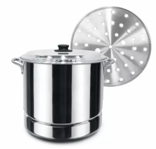 Vaporera 120 litros Aluminio con Disco