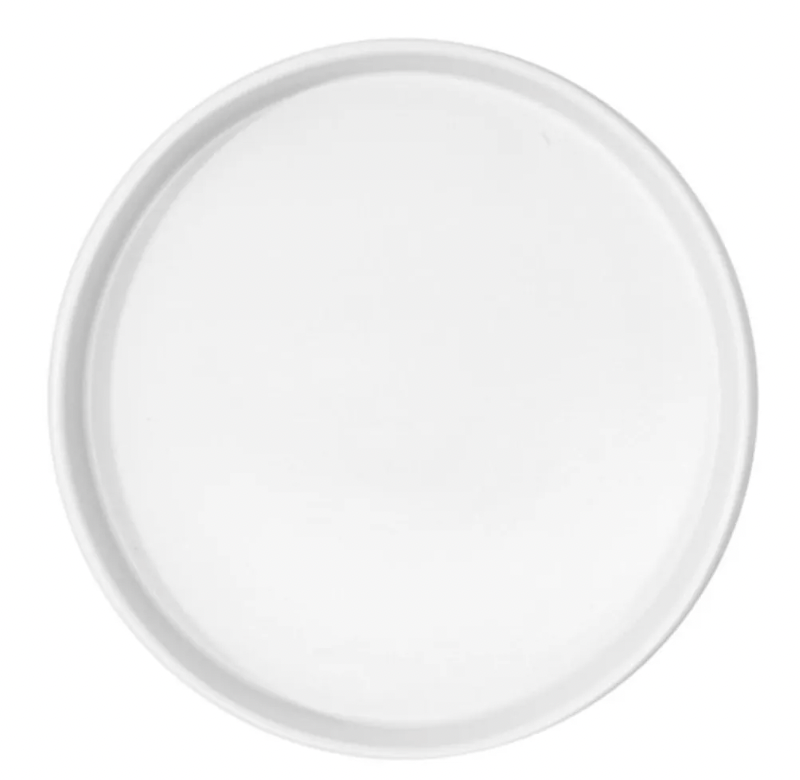 6 Platos Vajilla Mediterráneo Con Borde Blanco 30 CM