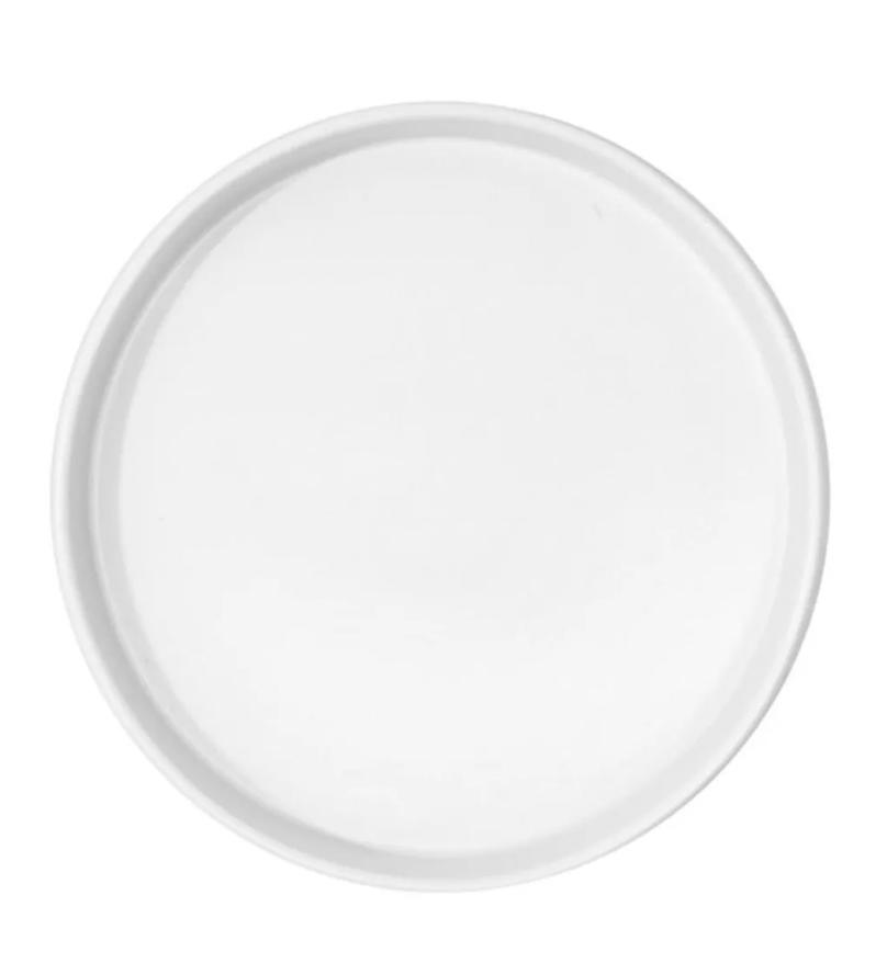 Juego 50 platos mediterráneos blancos 27 cm