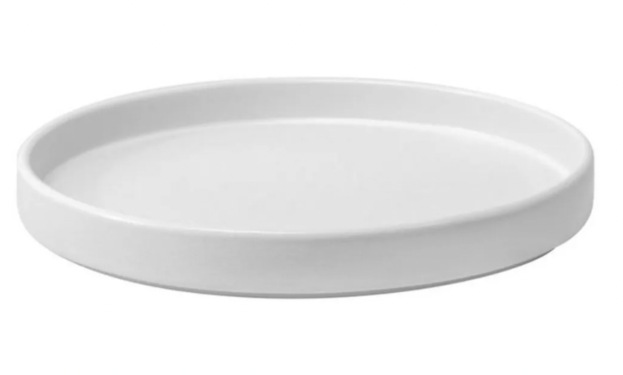 Juego 50 platos mediterráneos blancos 27 cm