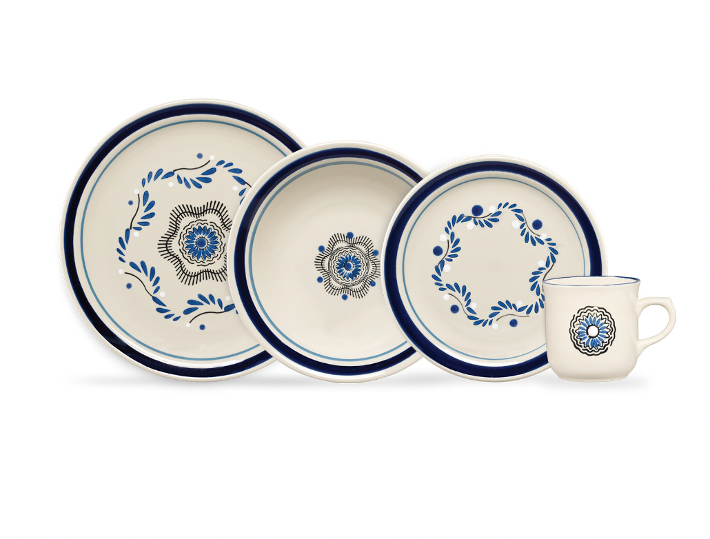 Vajilla Talavera Atlixco 30 Personas Hotel Restaurante