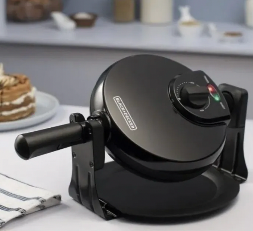 Waflera Giratoria Black And Decker Wm1000b Negra