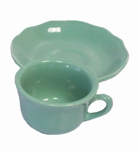 6 Juego De Taza Y Plato Portataza Expresso Porcelana