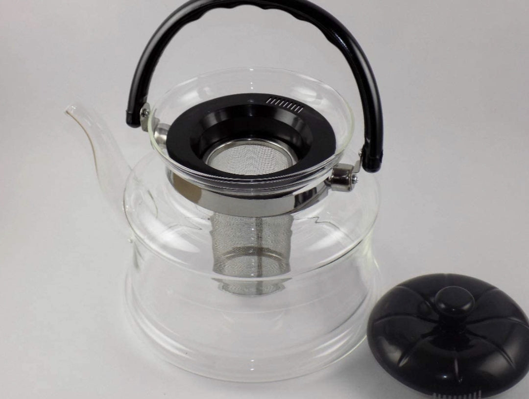Tetera Vidrio Fuego Directo con filtro
