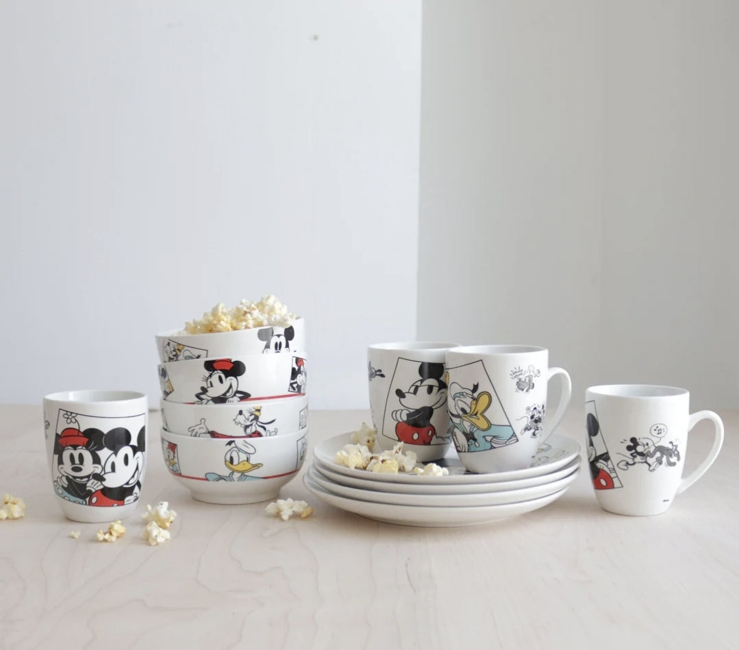 Vajilla personajes 4 personas porcelana