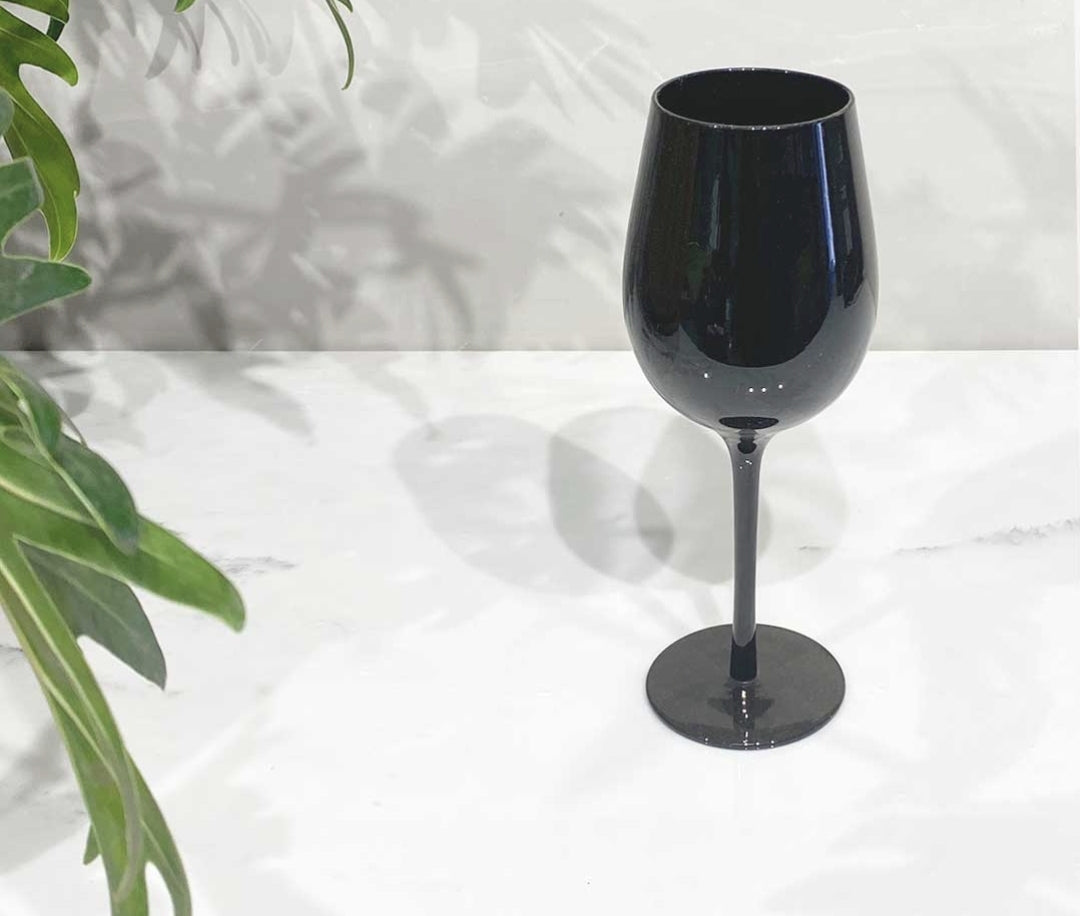 Copa negra vino tinto vidrio 500 ml