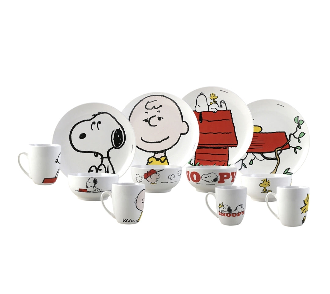Vajilla personajes 4 personas porcelana
