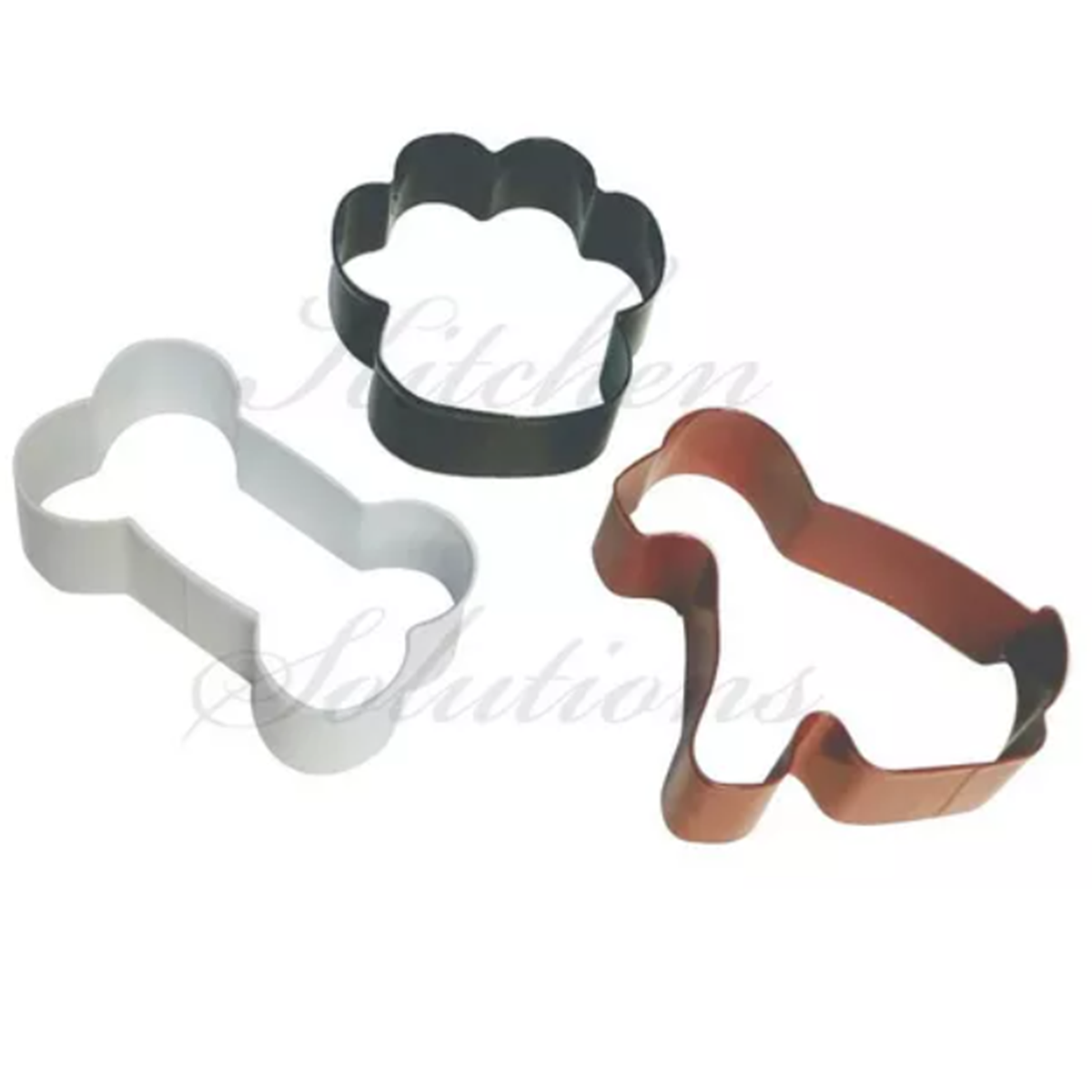 Set Cortadores De Galletas Para Perros / Huella, Perro,hueso