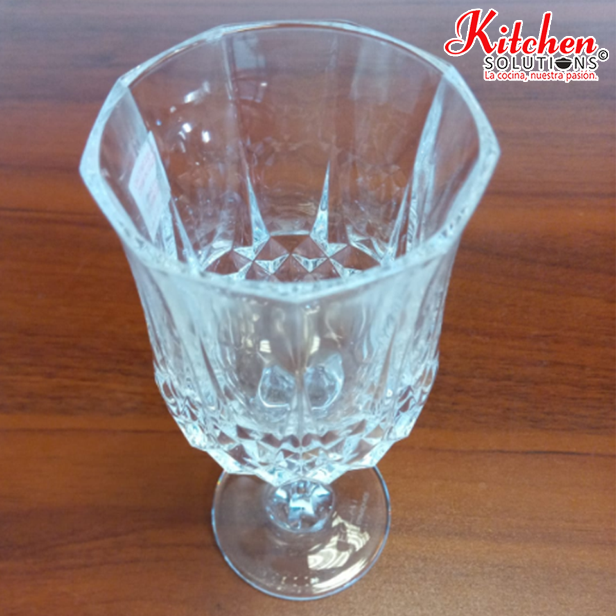 Juego de 6 copas Longchamp flauta Cristal D'arques