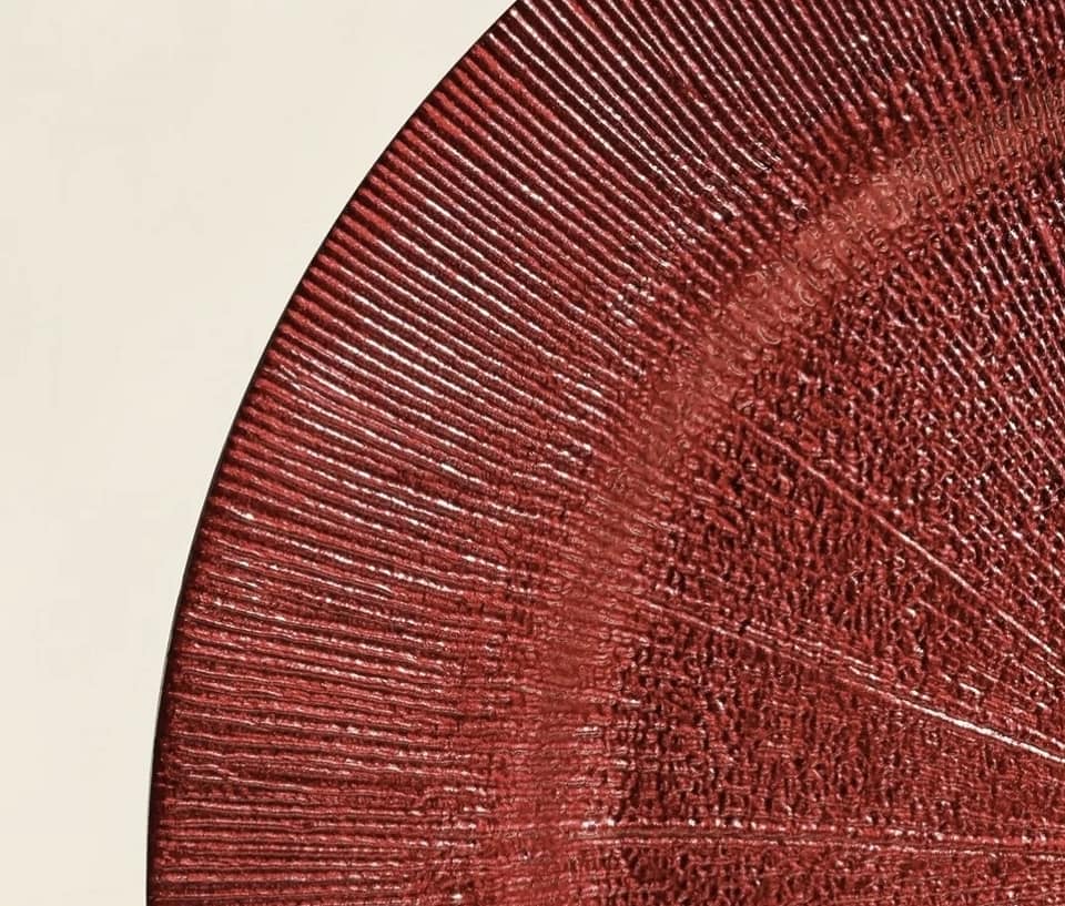 Plato Base Rojo