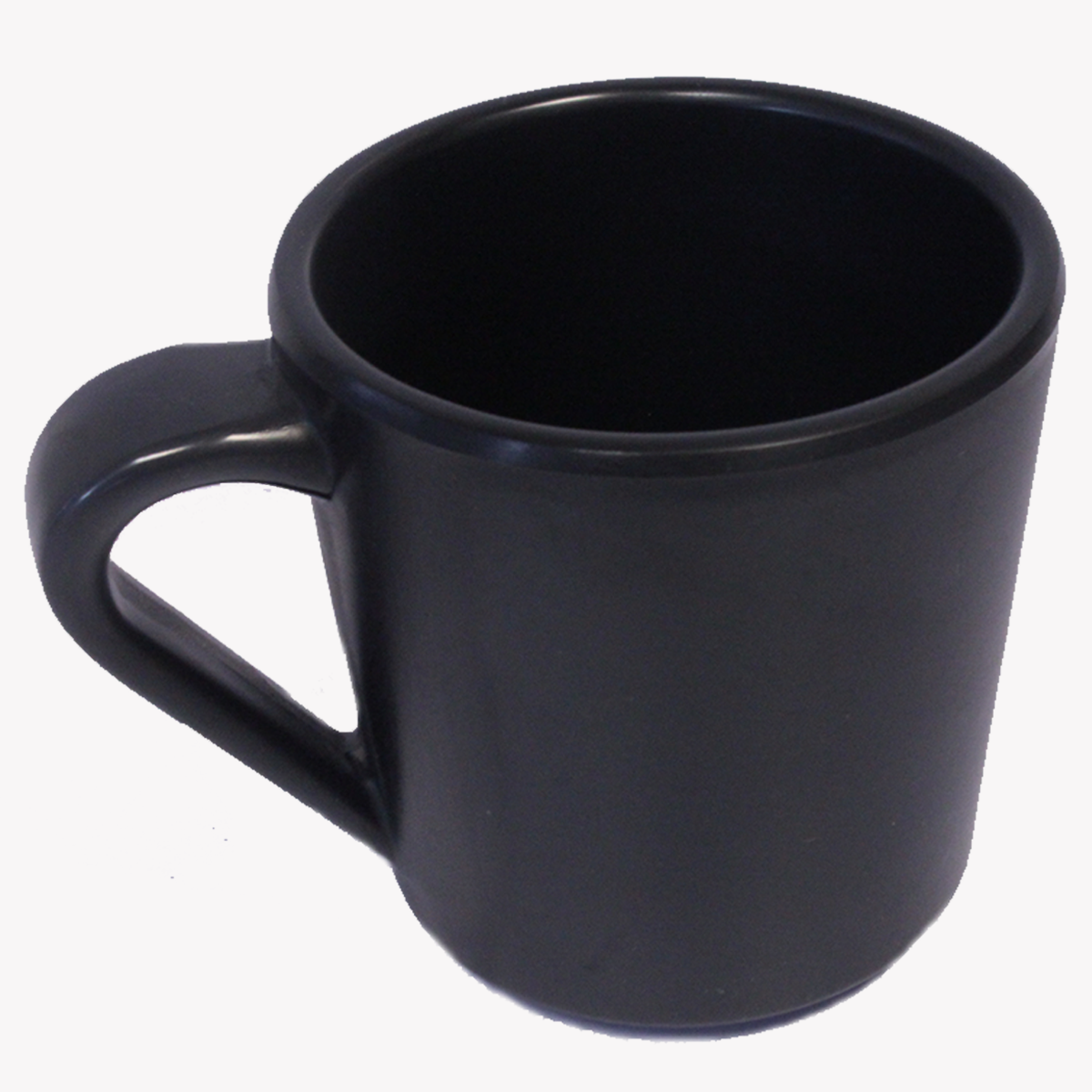 Taza Melamina Negra 360 Ml 10 Piezas