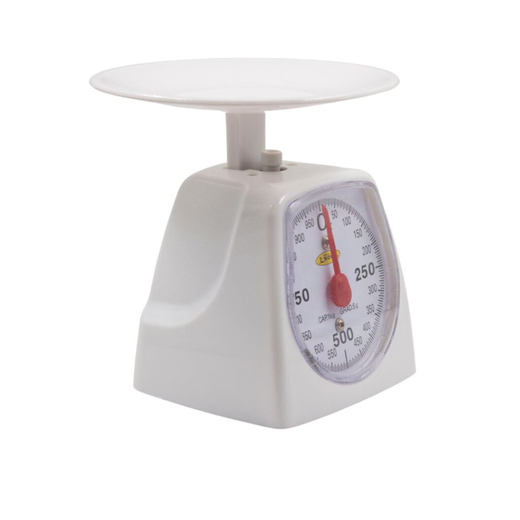 Báscula mecánica de cocina 1, 3, 5 kilos