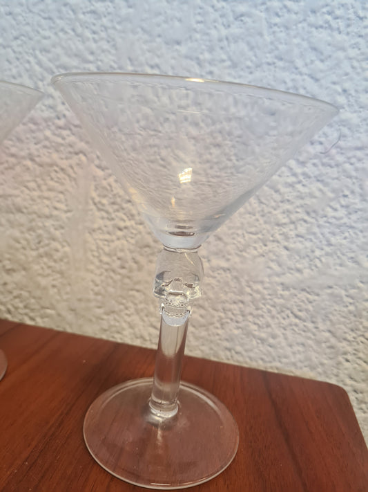 Copa martini calavera vidrio