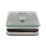 Báscula electrónica de cocina con plato de cristal templado