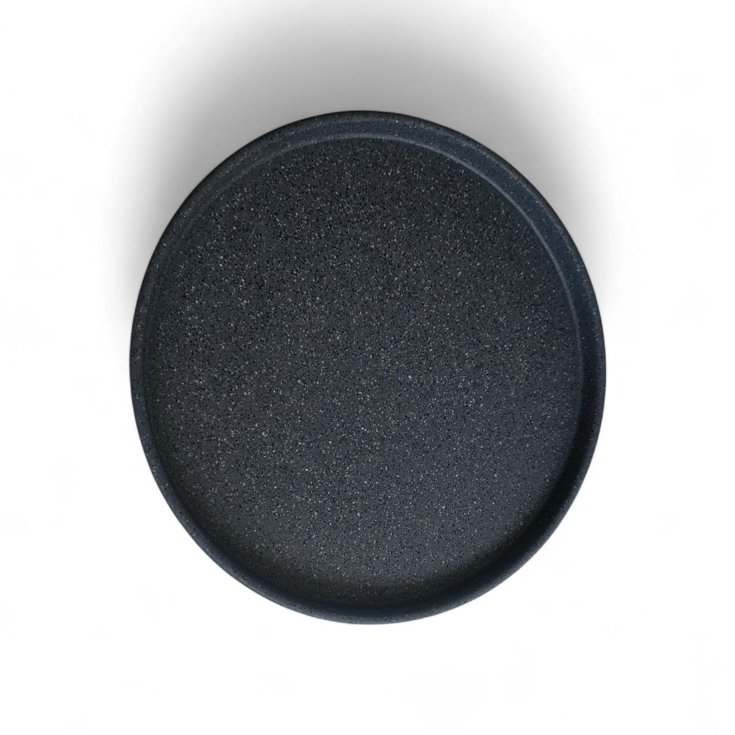 PLATO BARCELONA 23 CM MELAMINA GRAY GRANITE 12 PIEZAS