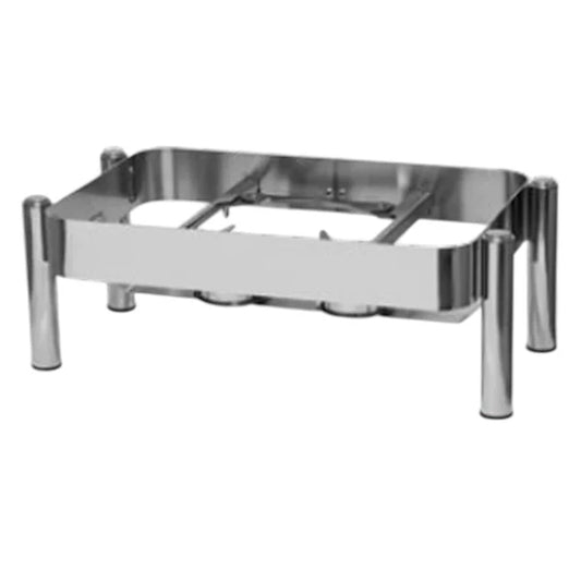 Chafer y base de acero inoxidable rectangular 9 litros