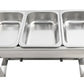 CHAFER DE ACERO INOXIDABLE CON 3 INSERTOS
