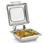 Chafer de Acero Inoxidable cuadrado 9 litros