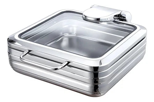 Chafer de Acero Inoxidable cuadrado 9 litros