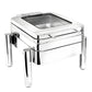 Base para Chafer de Inducción Acero Inoxidable Cuadrado 9L