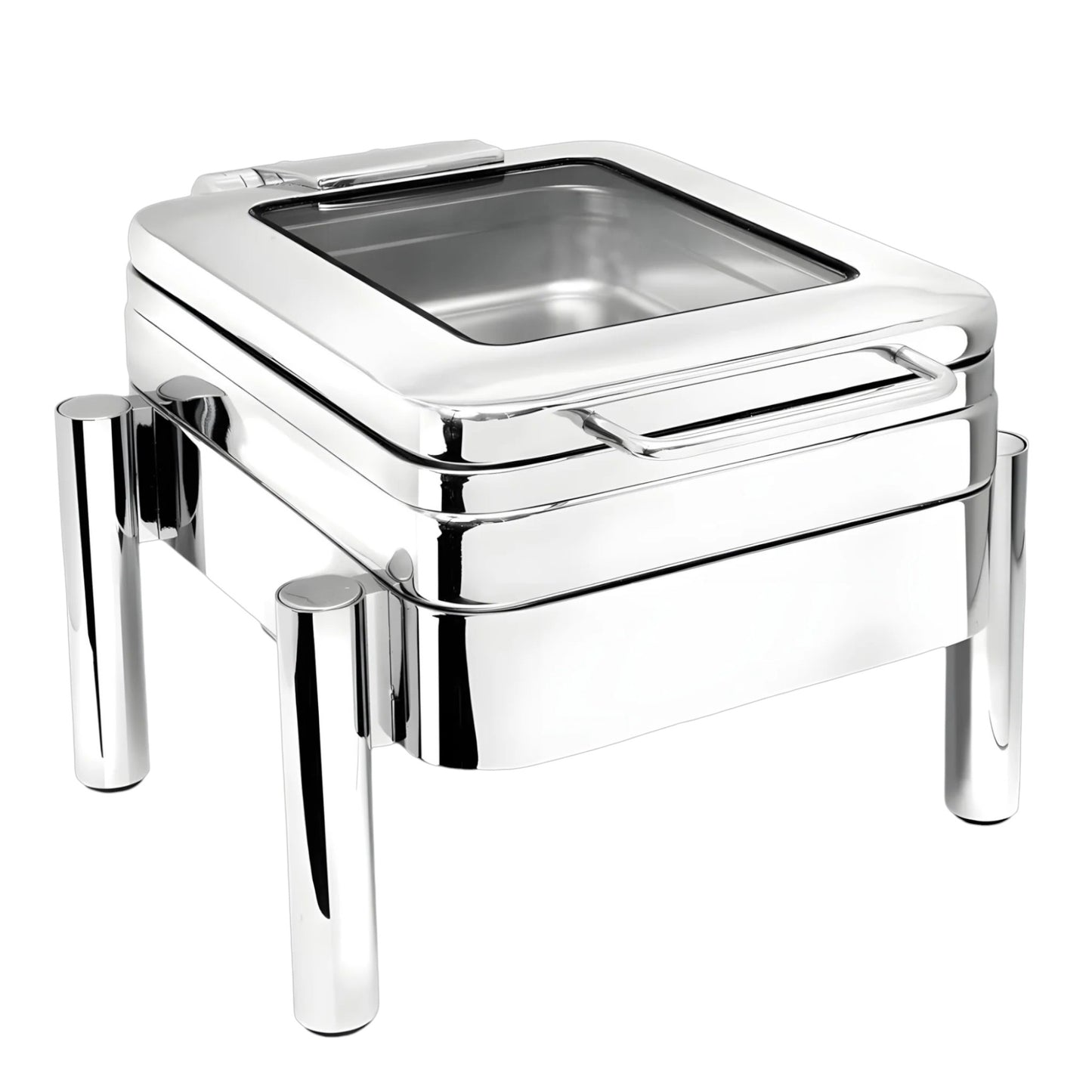 Base para Chafer de Inducción Acero Inoxidable Cuadrado 9L