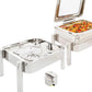 Chafer de Inducción Acero Inoxidable Cuadrado 9L