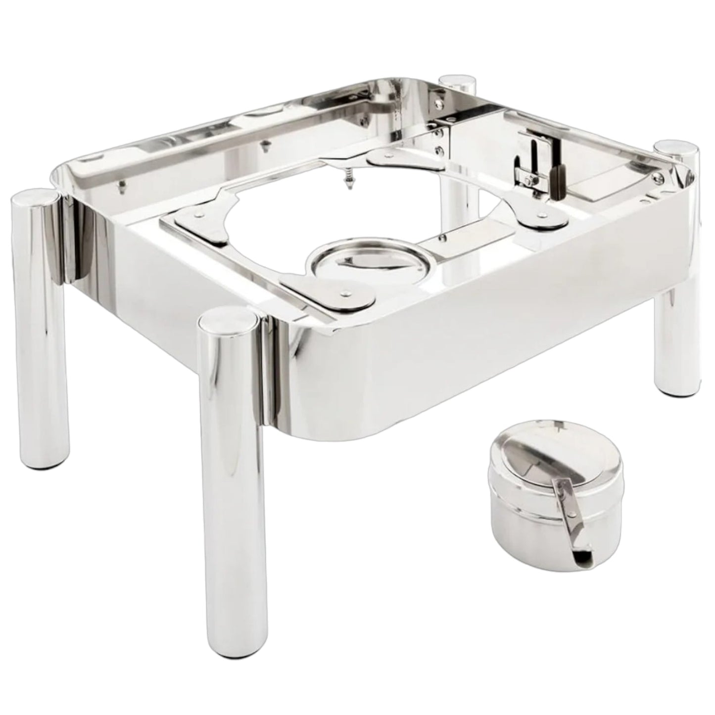 Base para Chafer de Inducción Acero Inoxidable Cuadrado 9L