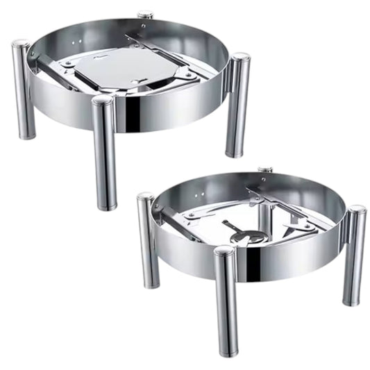 Base para Chafer de Inducción Acero Inoxidable Redondo 6L