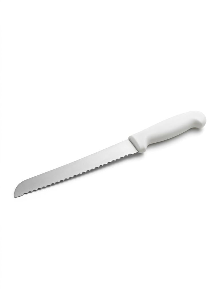 Cuchillo Pan 8" Mango Blanco Pack 2
