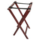 Cabrilla | Porta Charola Plegable para Mesero de Madera Caoba