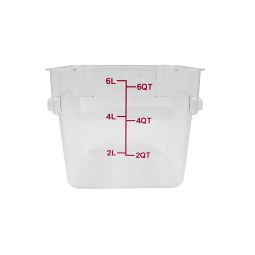 Contenedor Policarbonato Cuadrado Con Tapa Azul 6L