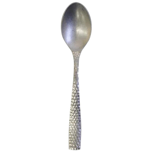 Parma | Set de 12 Cucharas Moka de 11.5 cm | Acero Inoxidable con Acabado Martillado