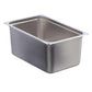 6 Inserto Entero Acero Inoxidable 8" Alto