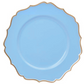 Plato Base Genova Gris Filo Dorado 12 piezas